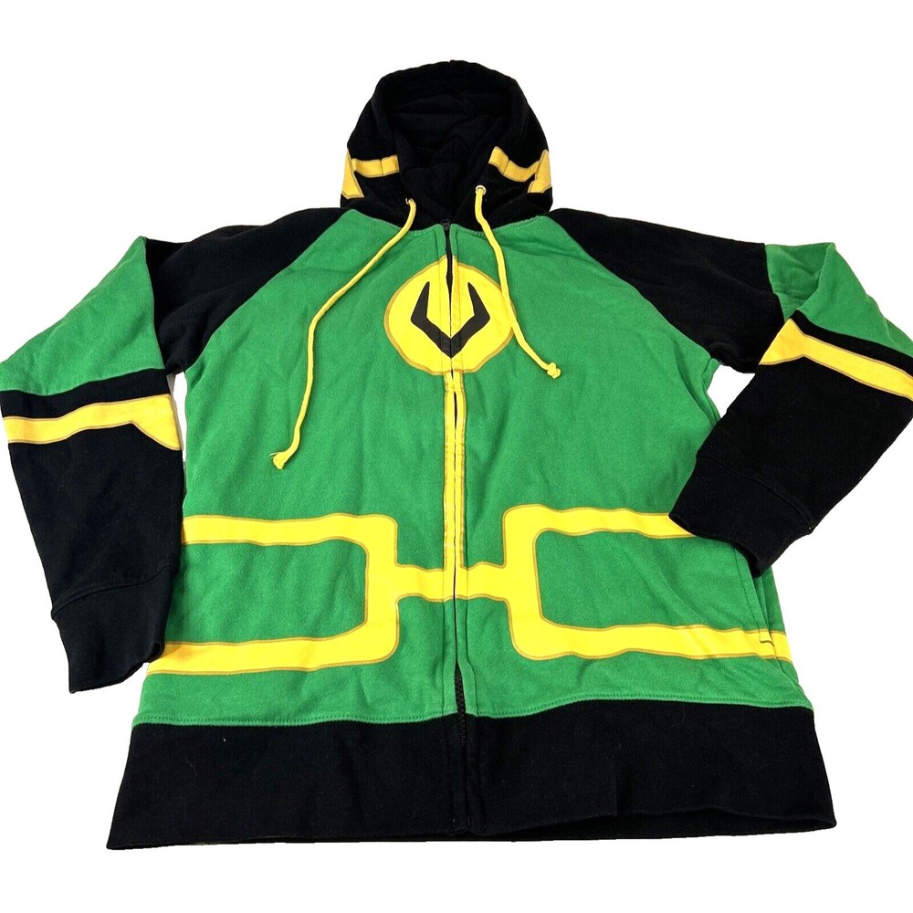 Marvel We Love Fine Loki Hoodie Sweatshirt Men's Size M Full Zip Cosplay Pockets